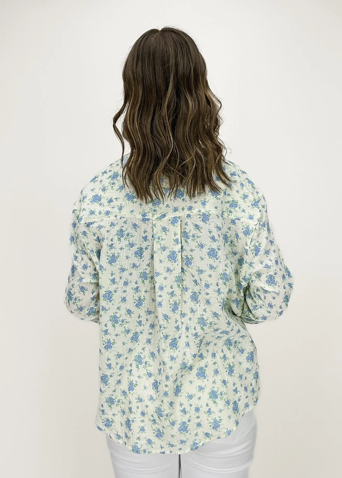 Abbie Blumen Button-Down-Shirt