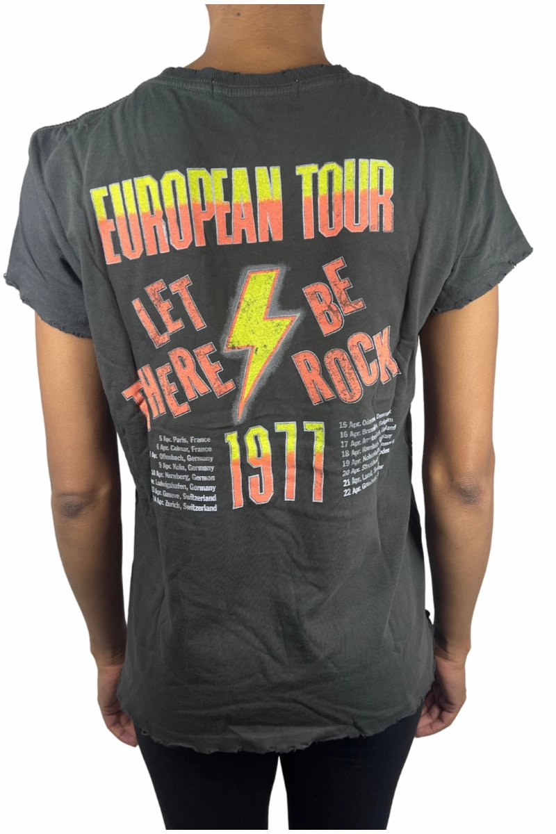 AC DC Let There Be Rock European Tour T-Shirt von Junk Food