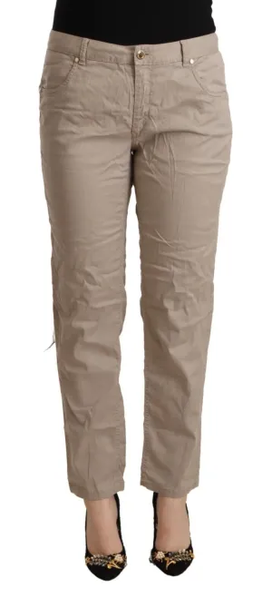 Acht Tencel Mid-Waist Tape Casual Damenhosen