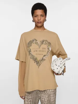 ACNE STUDIOS - Damen-Layer-Print-T-Shirt Bekleidung_acne-studios
