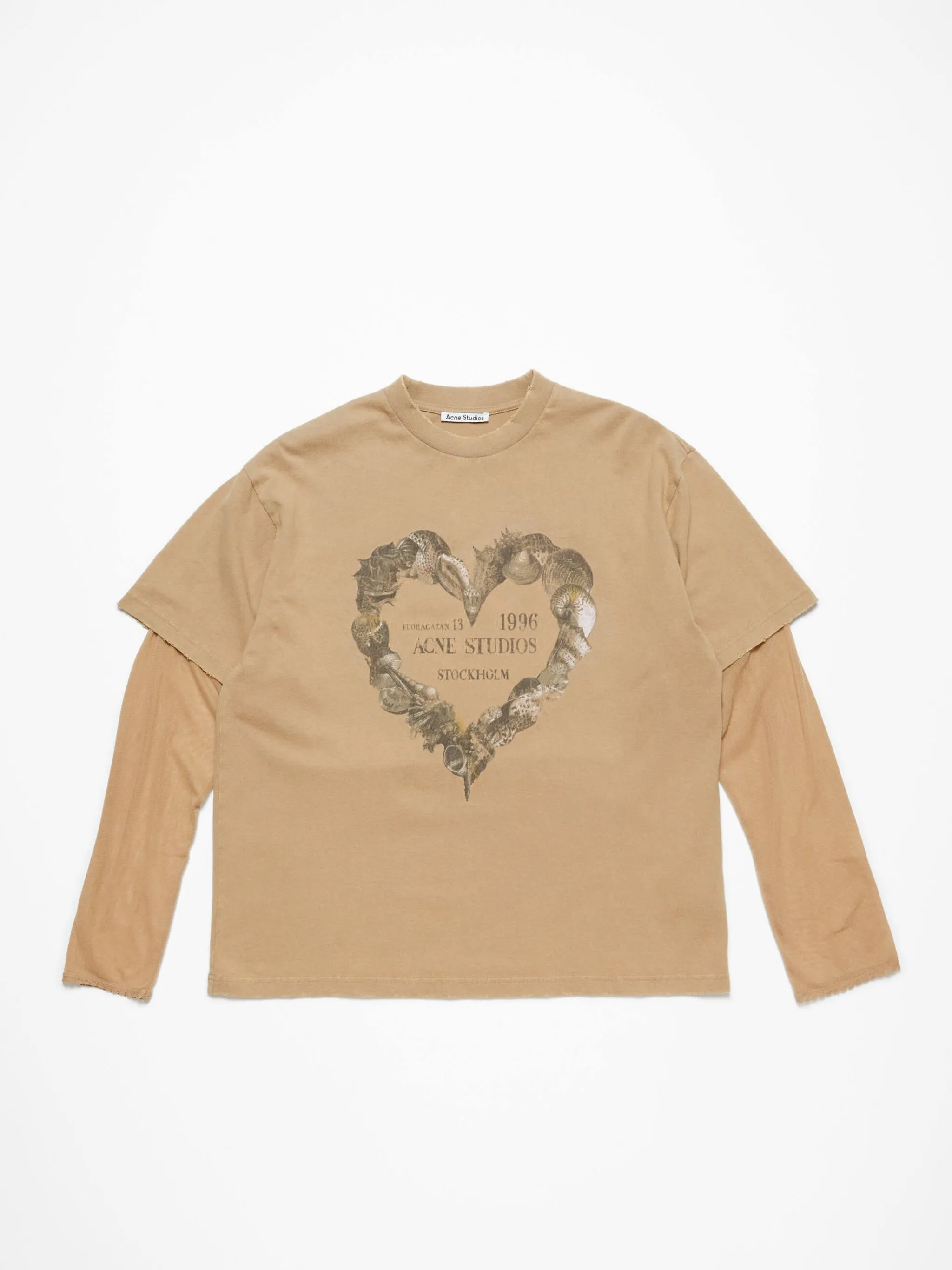 ACNE STUDIOS - Damen-Layer-Print-T-Shirt Bekleidung_acne-studios
