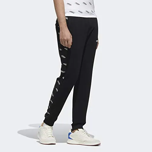 adidas Herren Hose Favourites Gestrickte Jogginghose, Schwarz/Weiß, S, FM6076 Nike Bekleidung