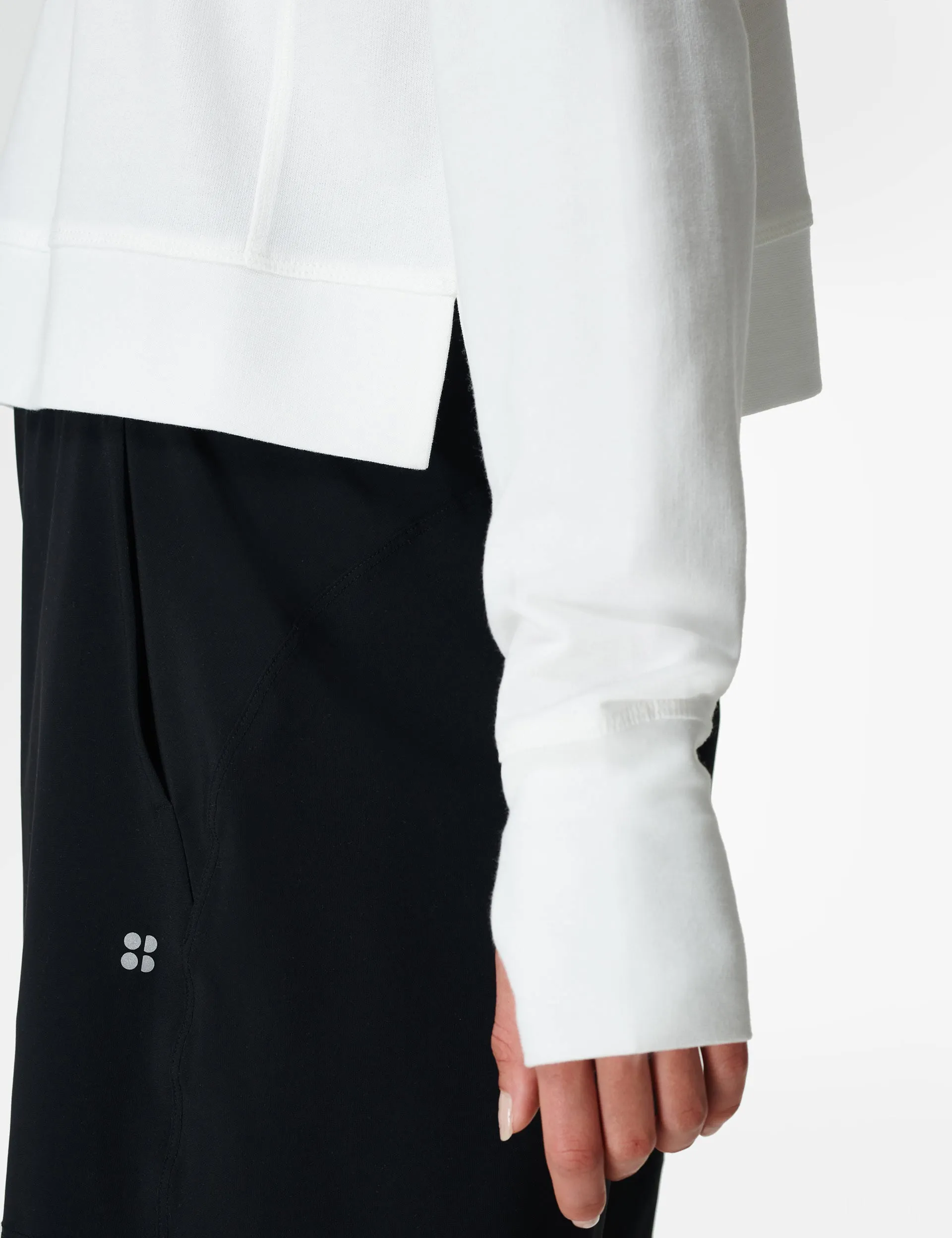 After Class Crop Sweatshirt - Lilyweiß