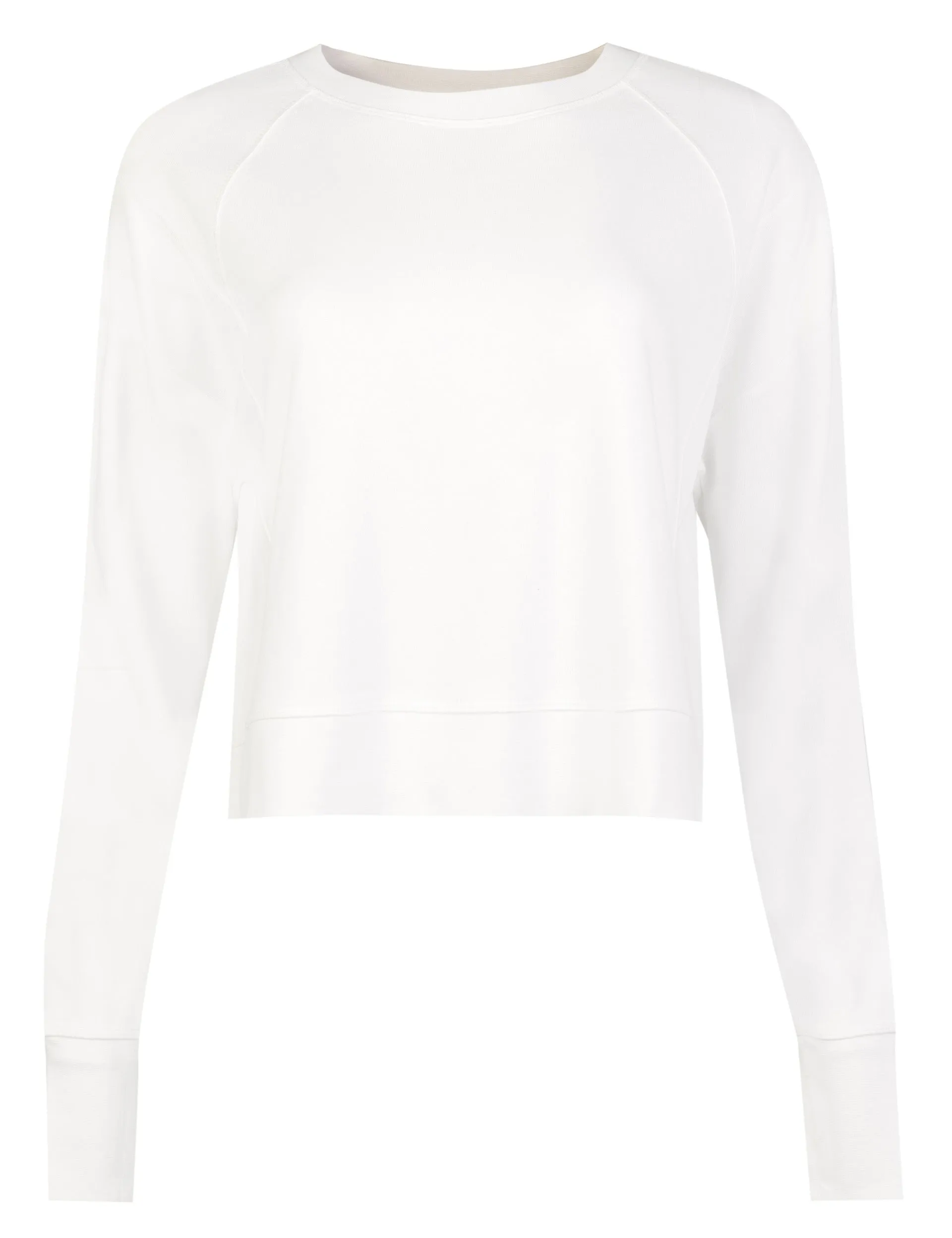 After Class Crop Sweatshirt - Lilyweiß