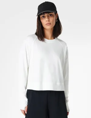After Class Crop Sweatshirt - Lilyweiß