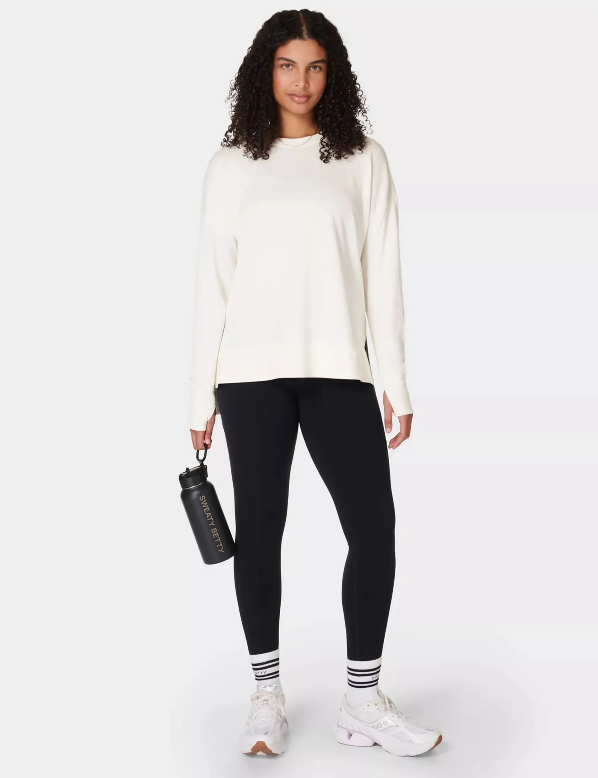 After Class Longline Sweatshirt - Lilyweiß