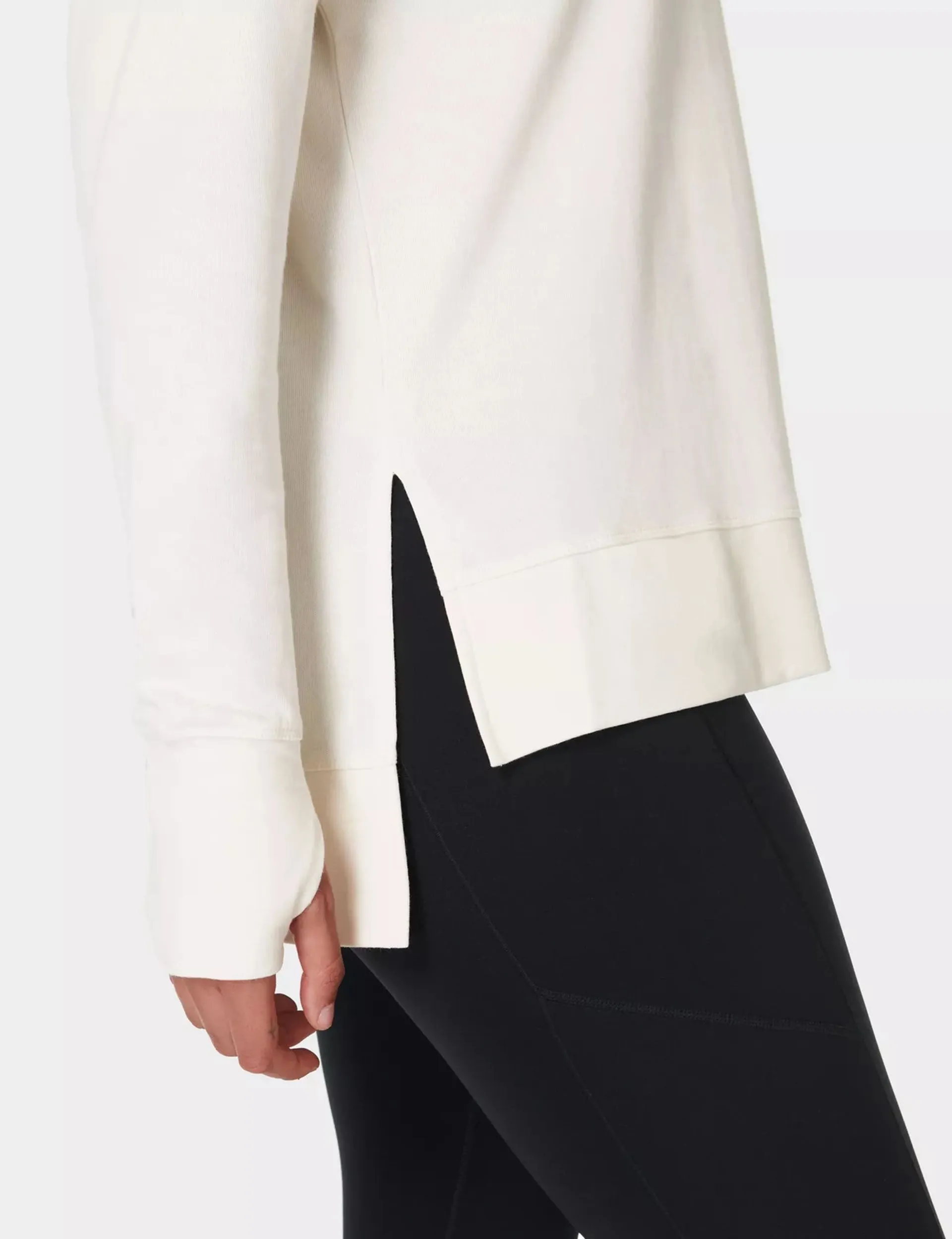 After Class Longline Sweatshirt - Lilyweiß