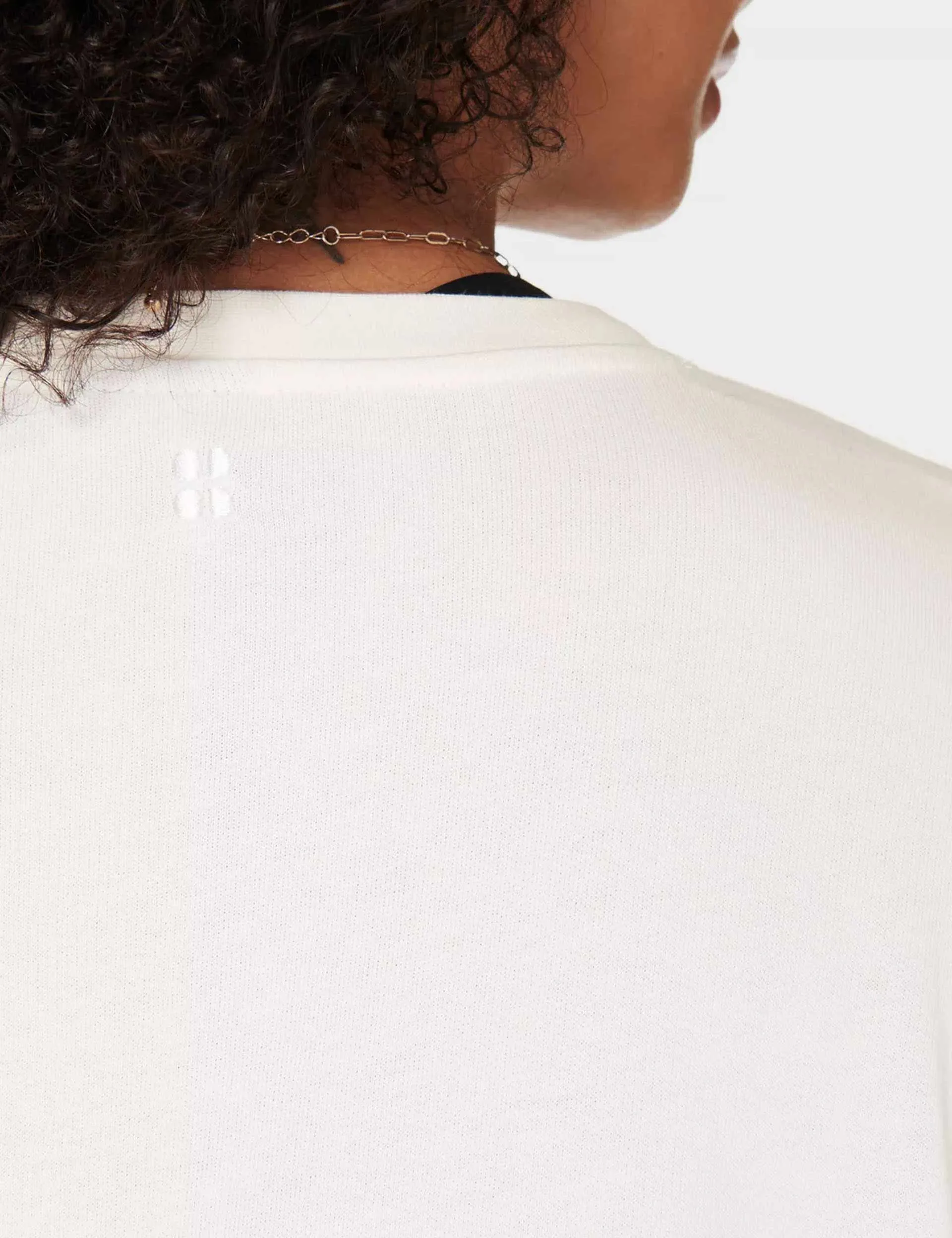 After Class Longline Sweatshirt - Lilyweiß