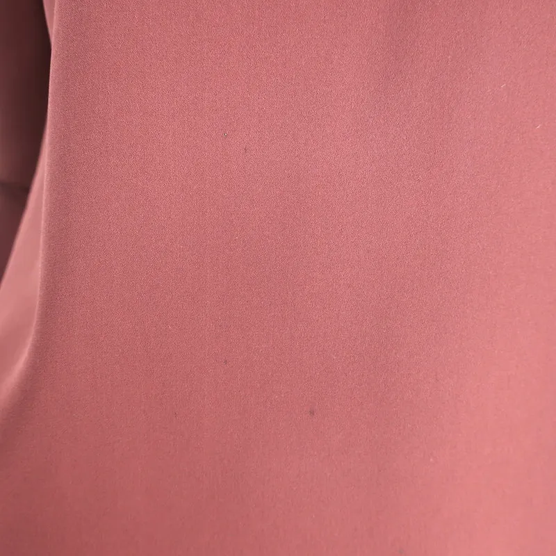 A.L.C. Sally Rüschenbluse mit offenem Rücken Bordeaux Seide Größe 0 Langarmtop