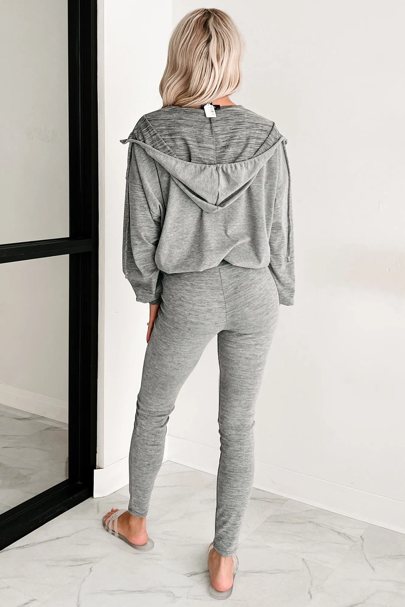 Always A Step Ahead Zweiteiliges Hoodie-Lounge-Set (Grau)