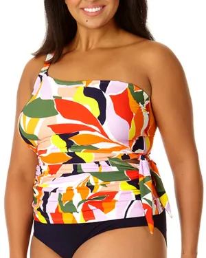 Anne Cole Asymmetrisch gebundenes Tankini