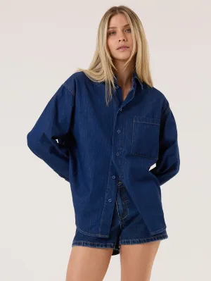Austin Denim Shirt - Doppelte Indigo-Spülung