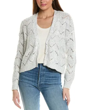 Herbst Kaschmir Pointelle Cardigan