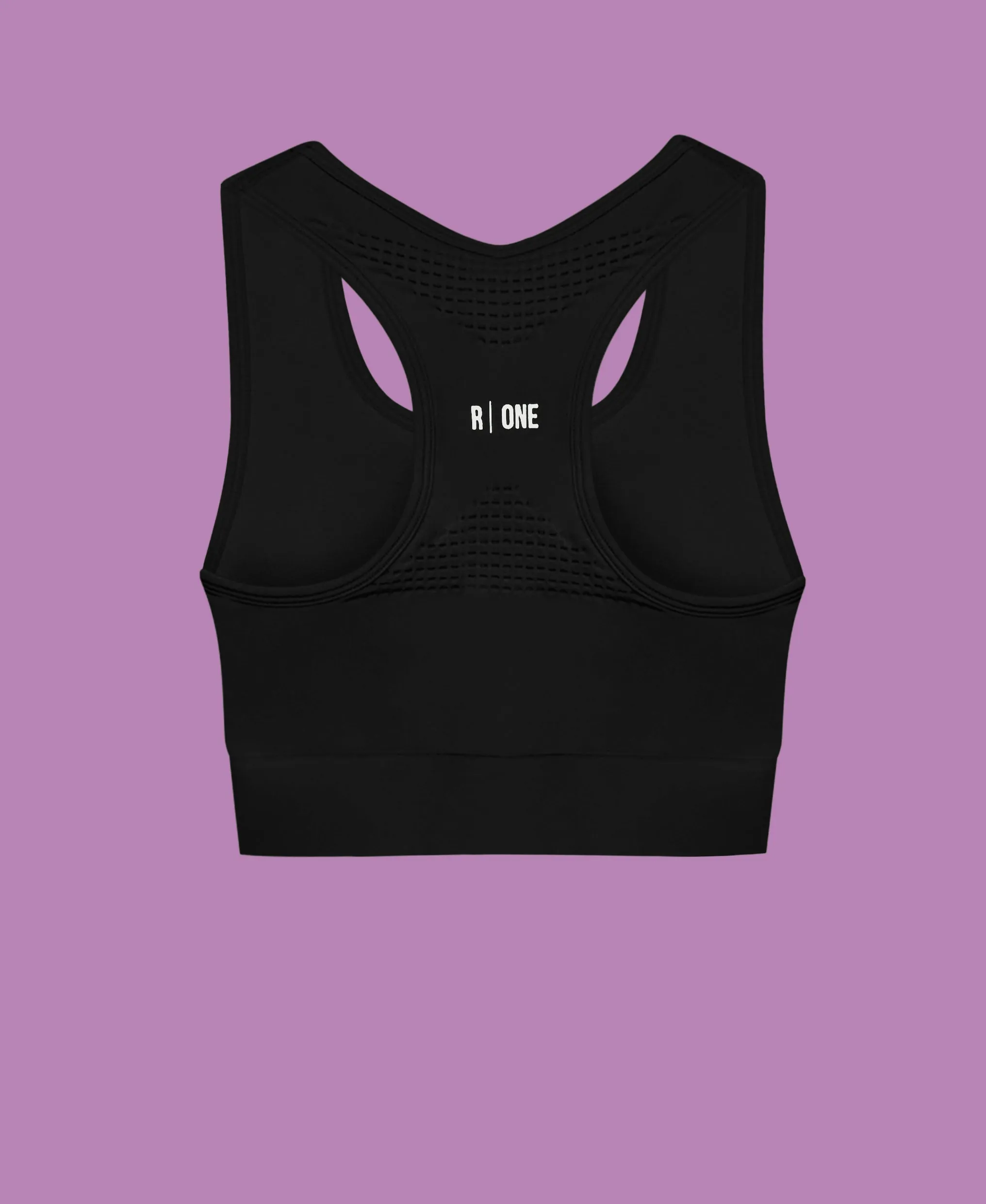 B-Confident Q-NOVA® Regeneriertes Material Nylon Sport-BH | Schwarz
