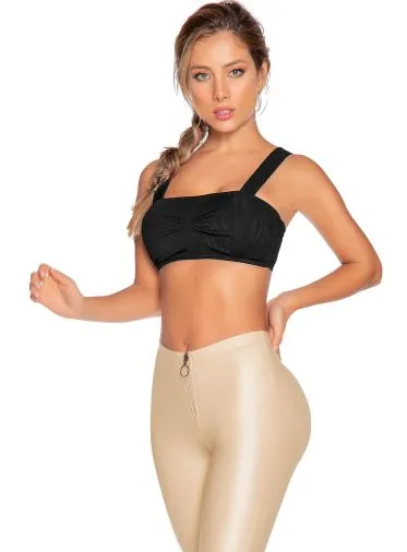 Babalu 9745 Pinzette Vorne Rippen-BH-Top
