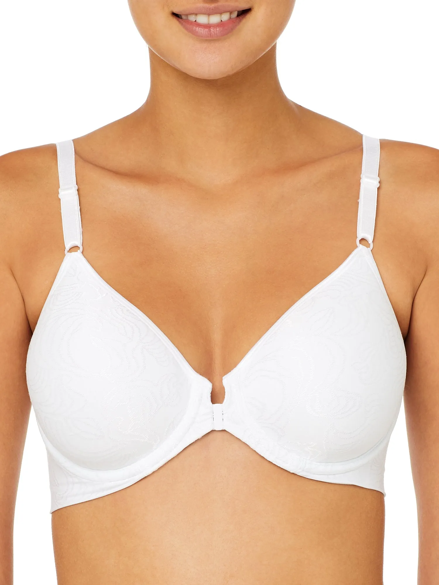 Bali Damen Komfort Revolution Vorn geschlossenes T-Shirt-BH