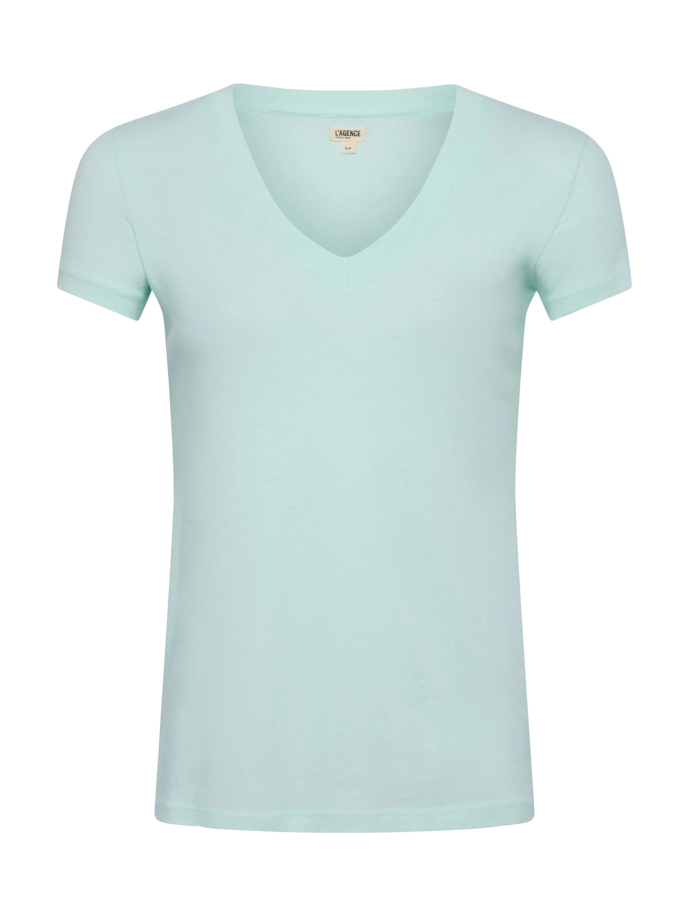 Becca Baumwoll-V-Ausschnitt T-Shirt