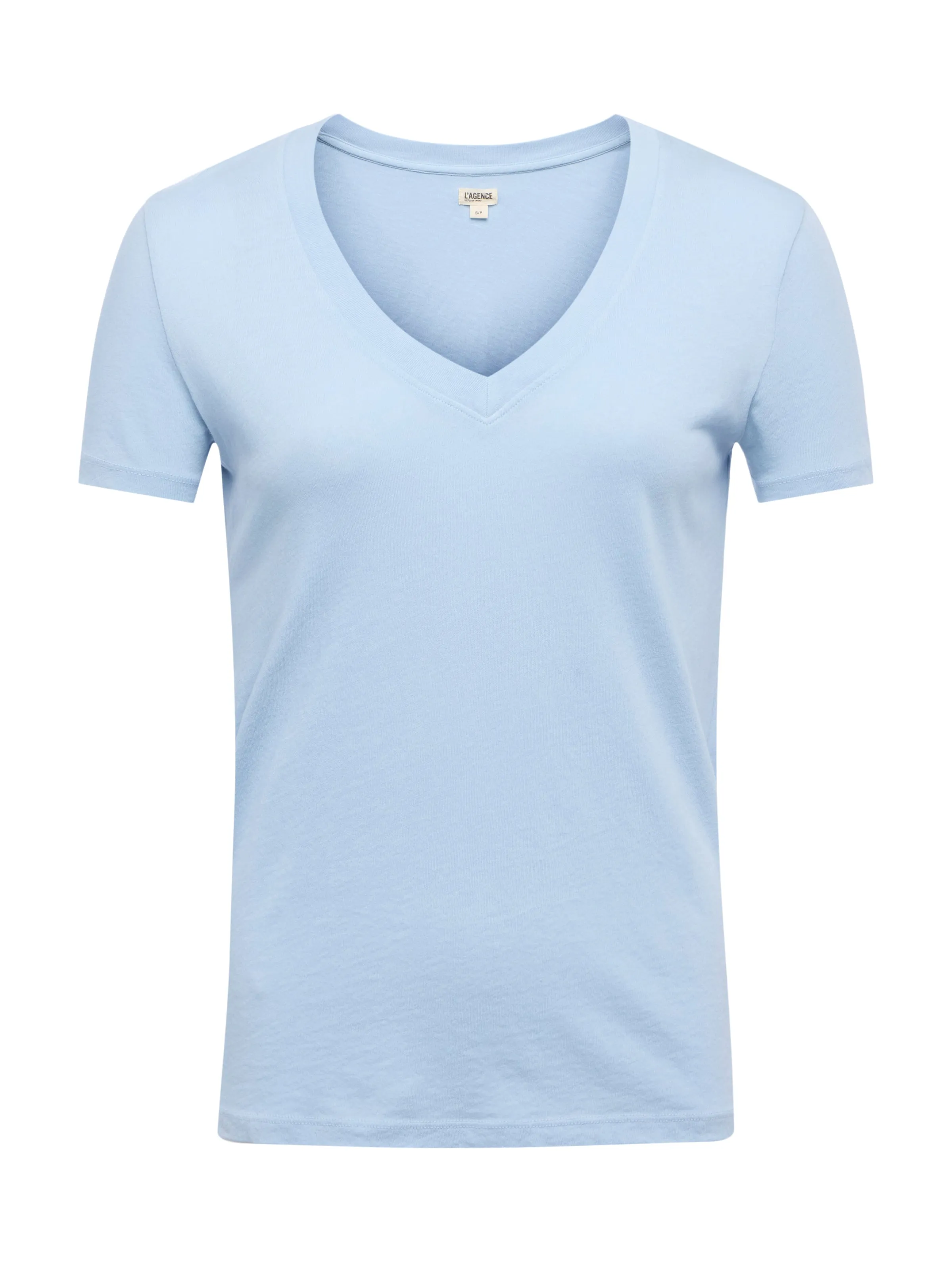 Becca Baumwoll-V-Ausschnitt T-Shirt