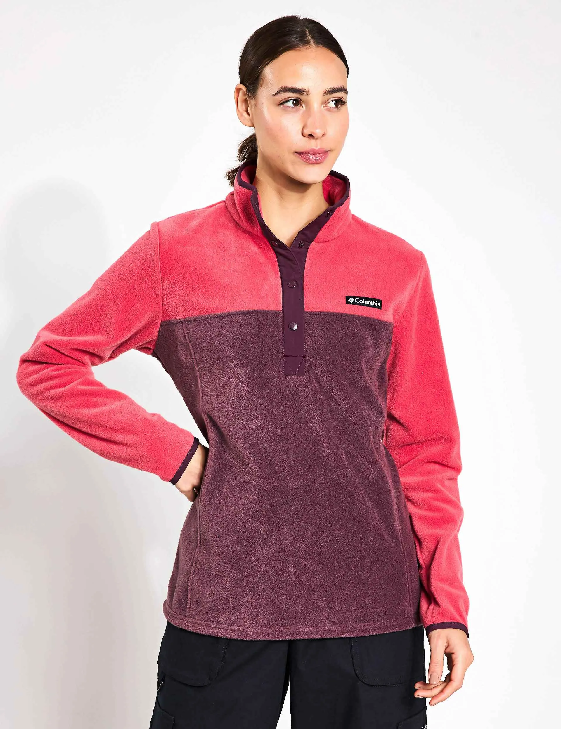 Benton Springs Halb-Snap Pullover - Daredevil/Moonvista