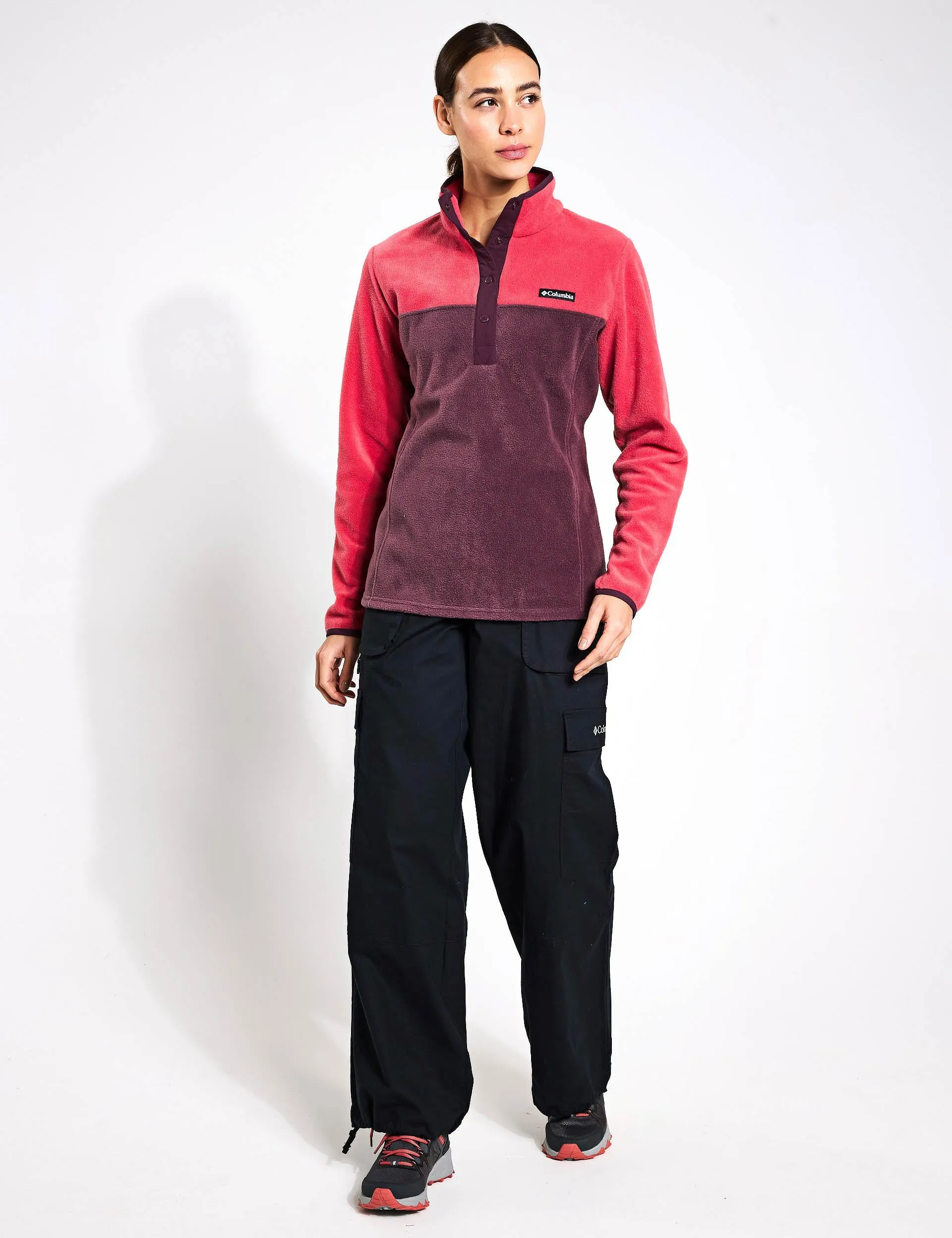 Benton Springs Halb-Snap Pullover - Daredevil/Moonvista