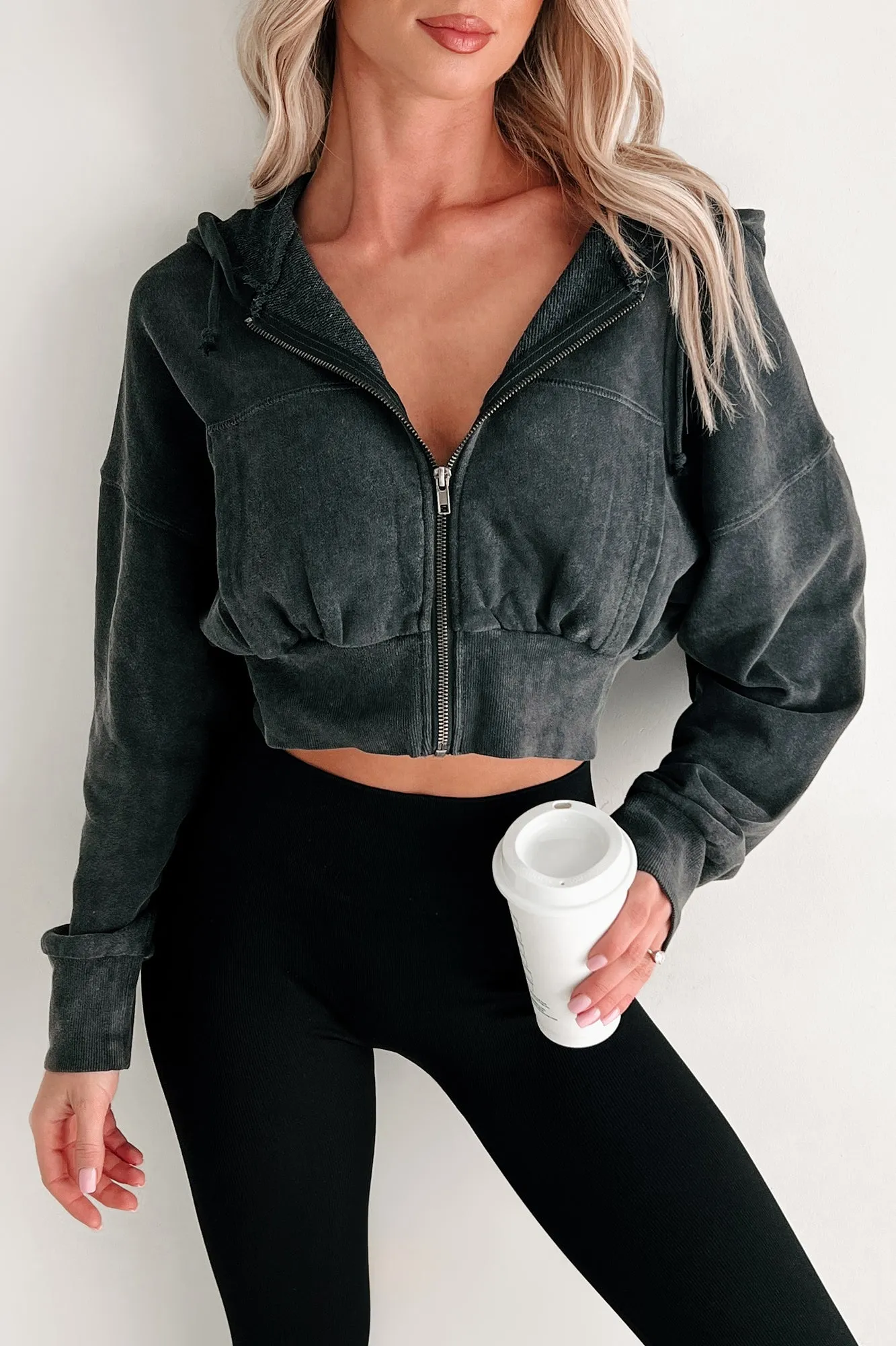 Bite The Dust Geregelte Zip-Up Kapuzenjacke (Schwarz)