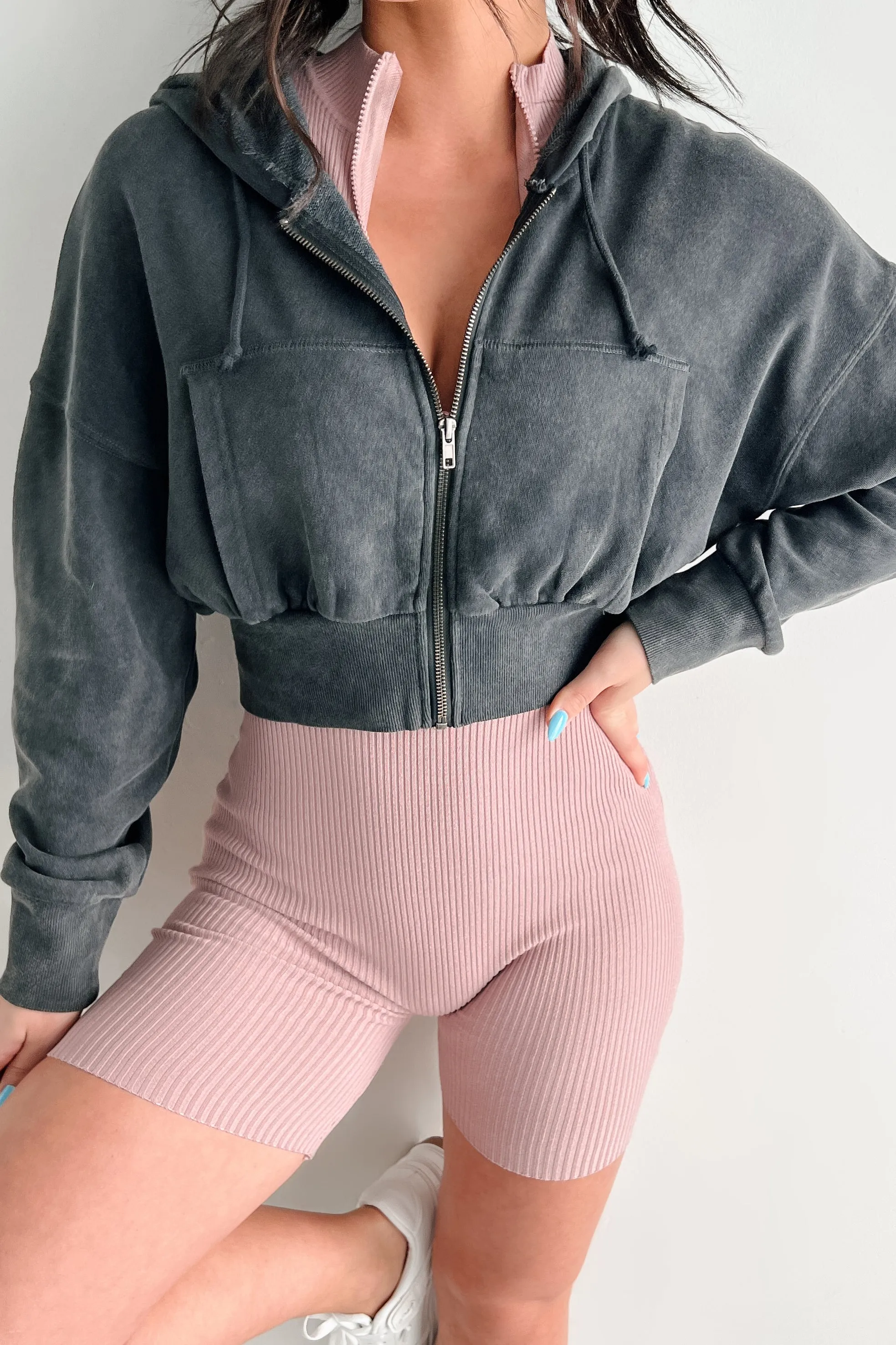 Bite The Dust Geregelte Zip-Up Kapuzenjacke (Schwarz)