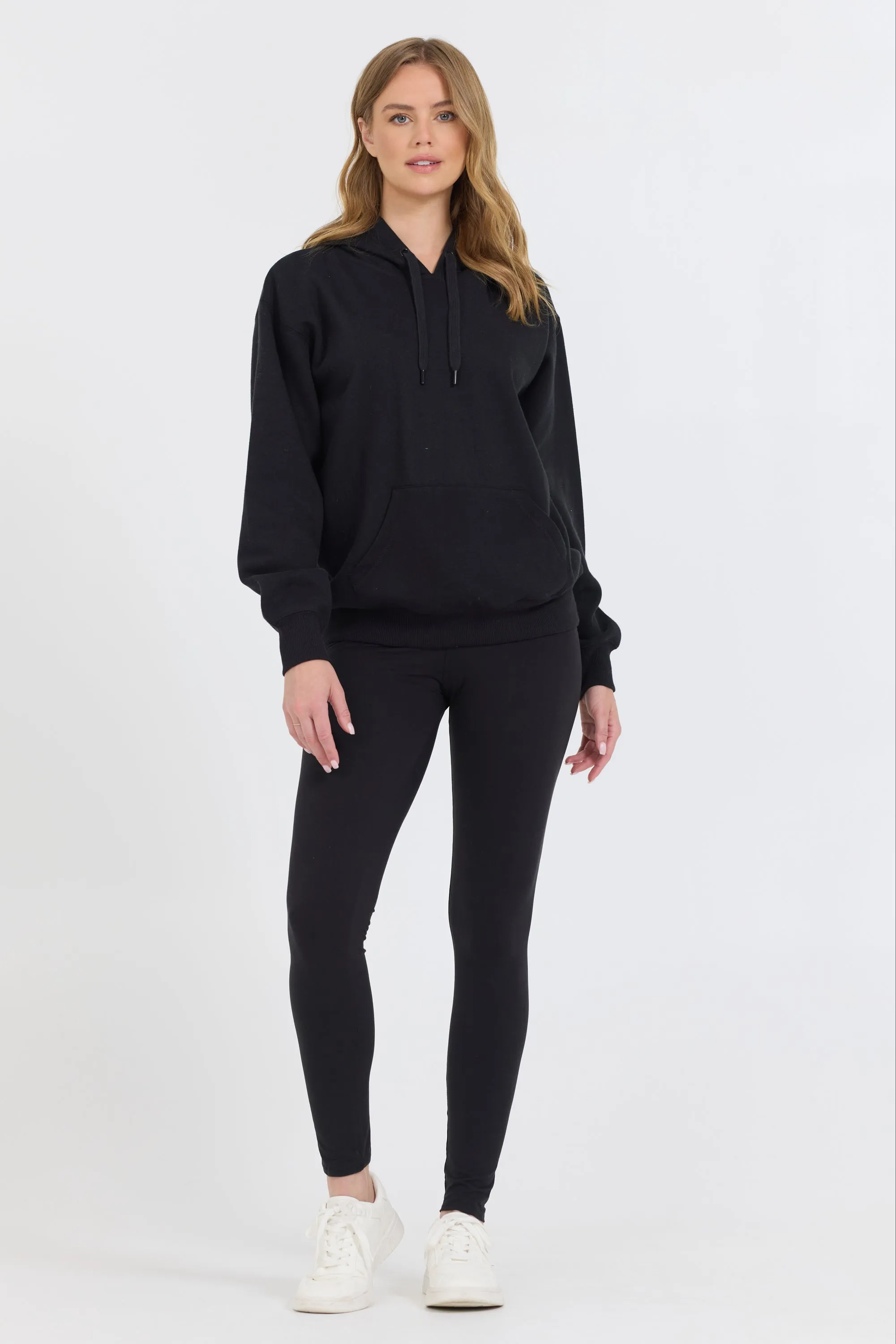 Schwarzer Proweave Pullover Hoodie