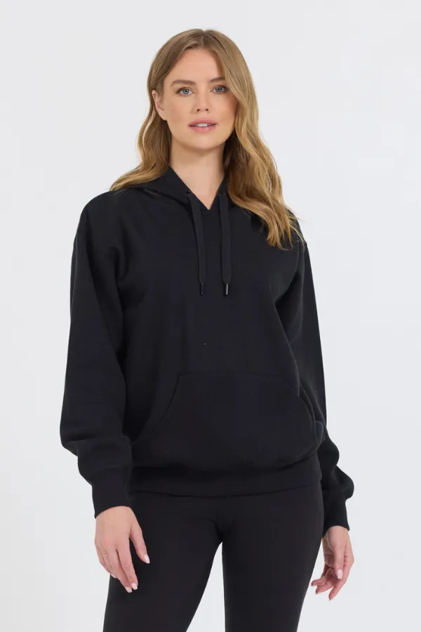 Schwarzer Proweave Pullover Hoodie