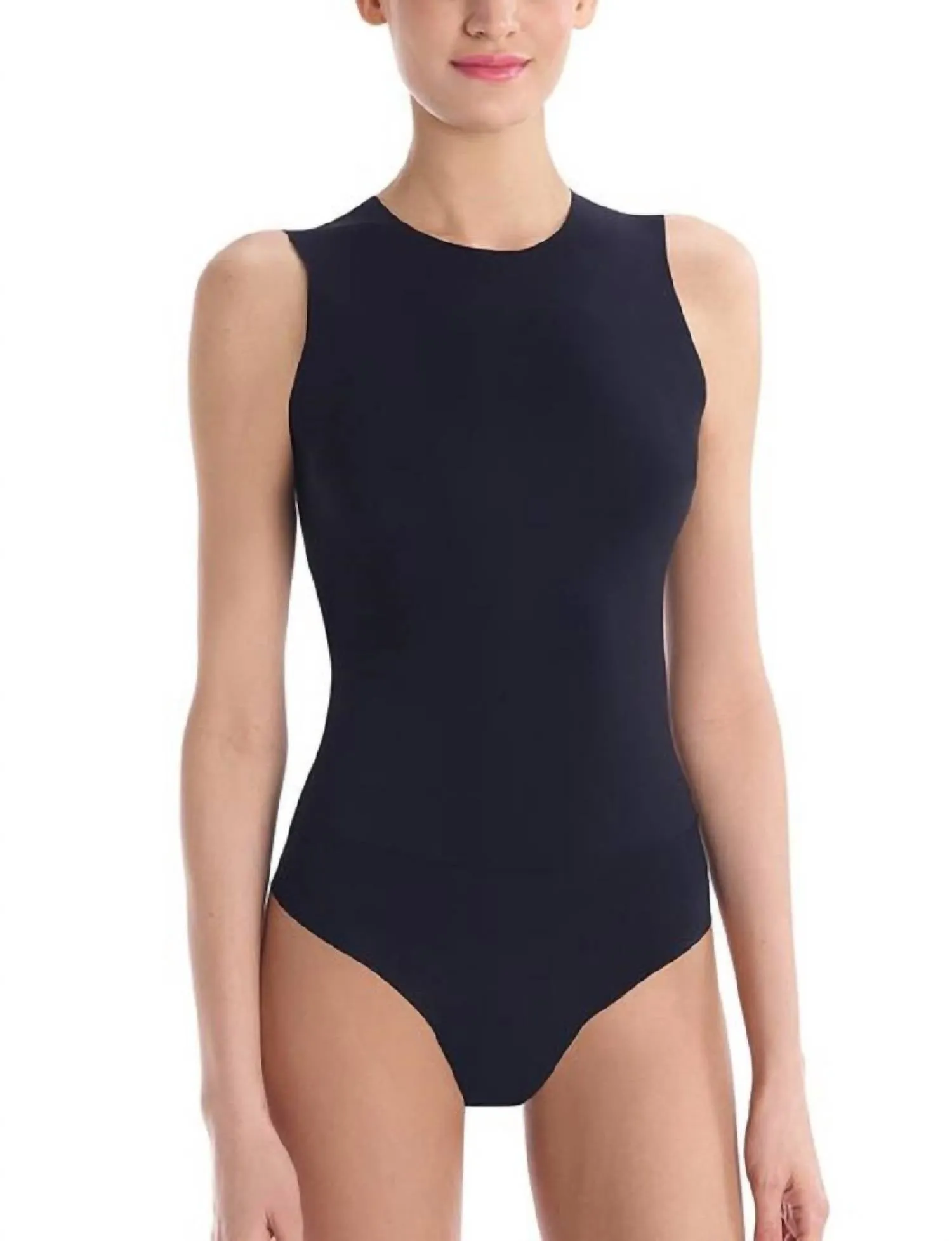 Bonded Signature Bodysuit In Schwarz