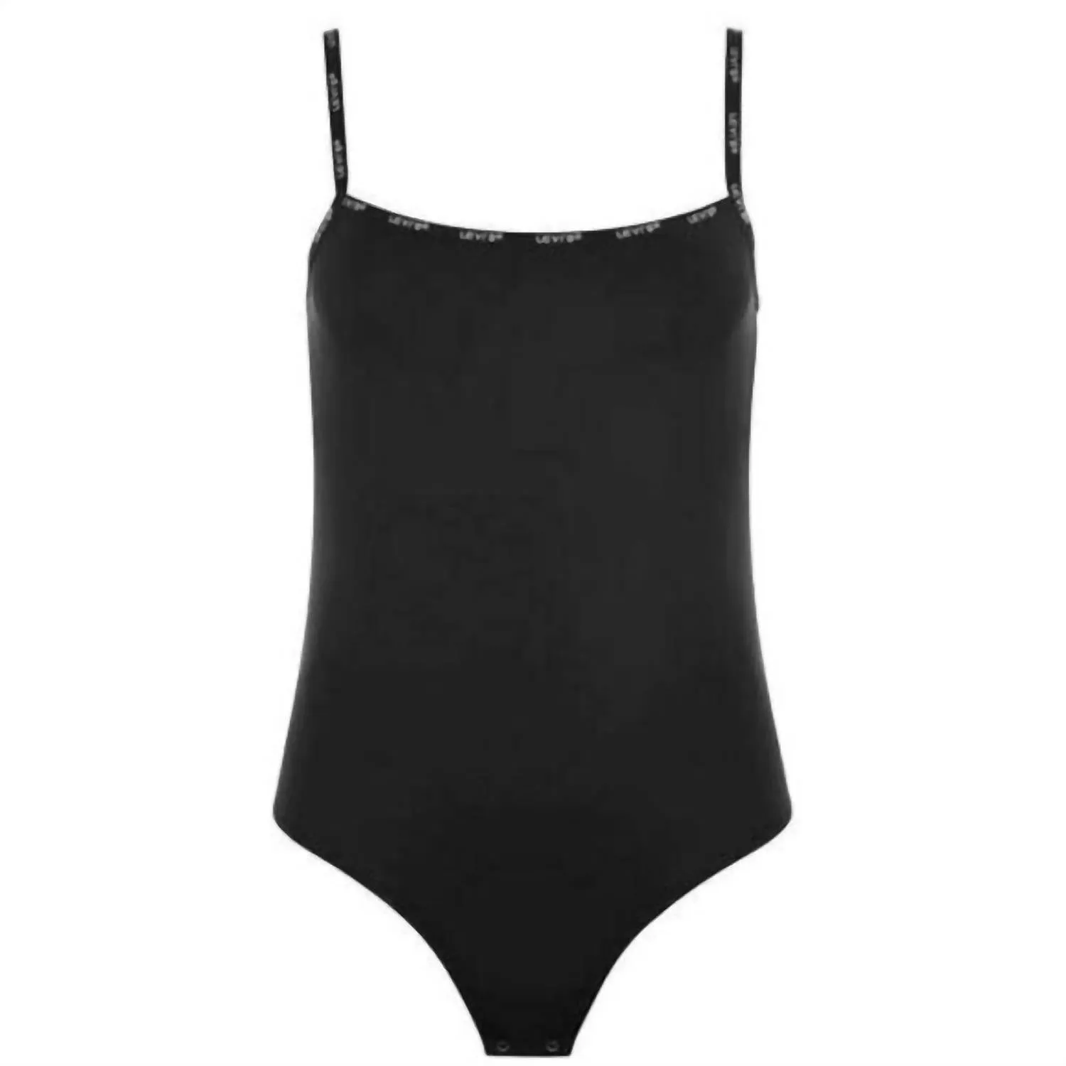 Brilliant Contrast Träger Paige Bodysuit in Schwarz