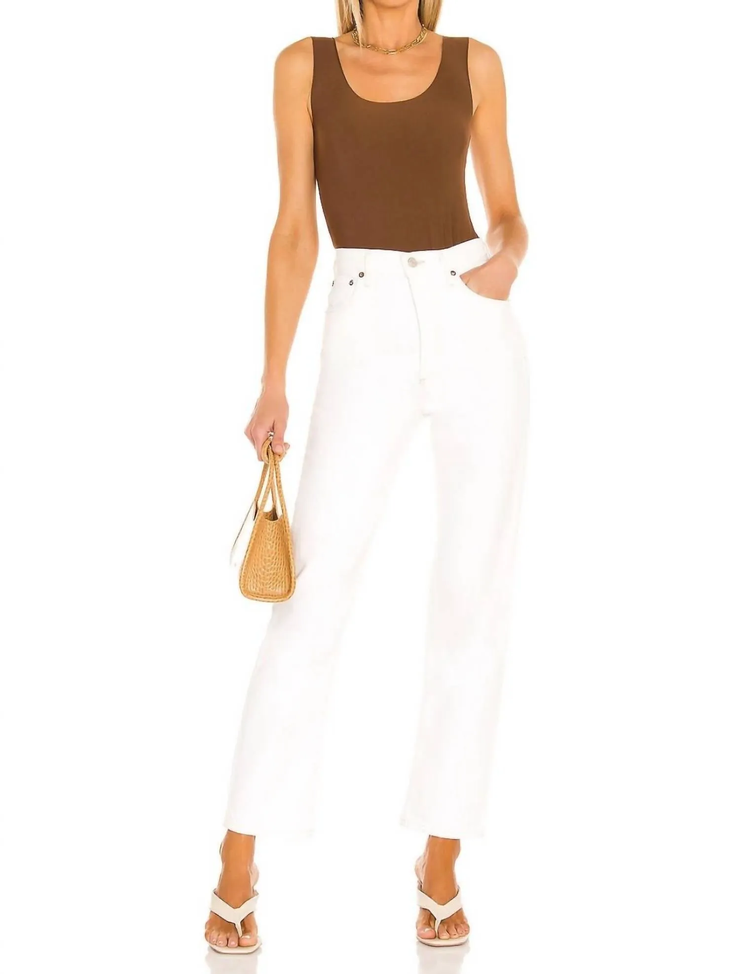 Butter Tank Bodysuit In Zimt