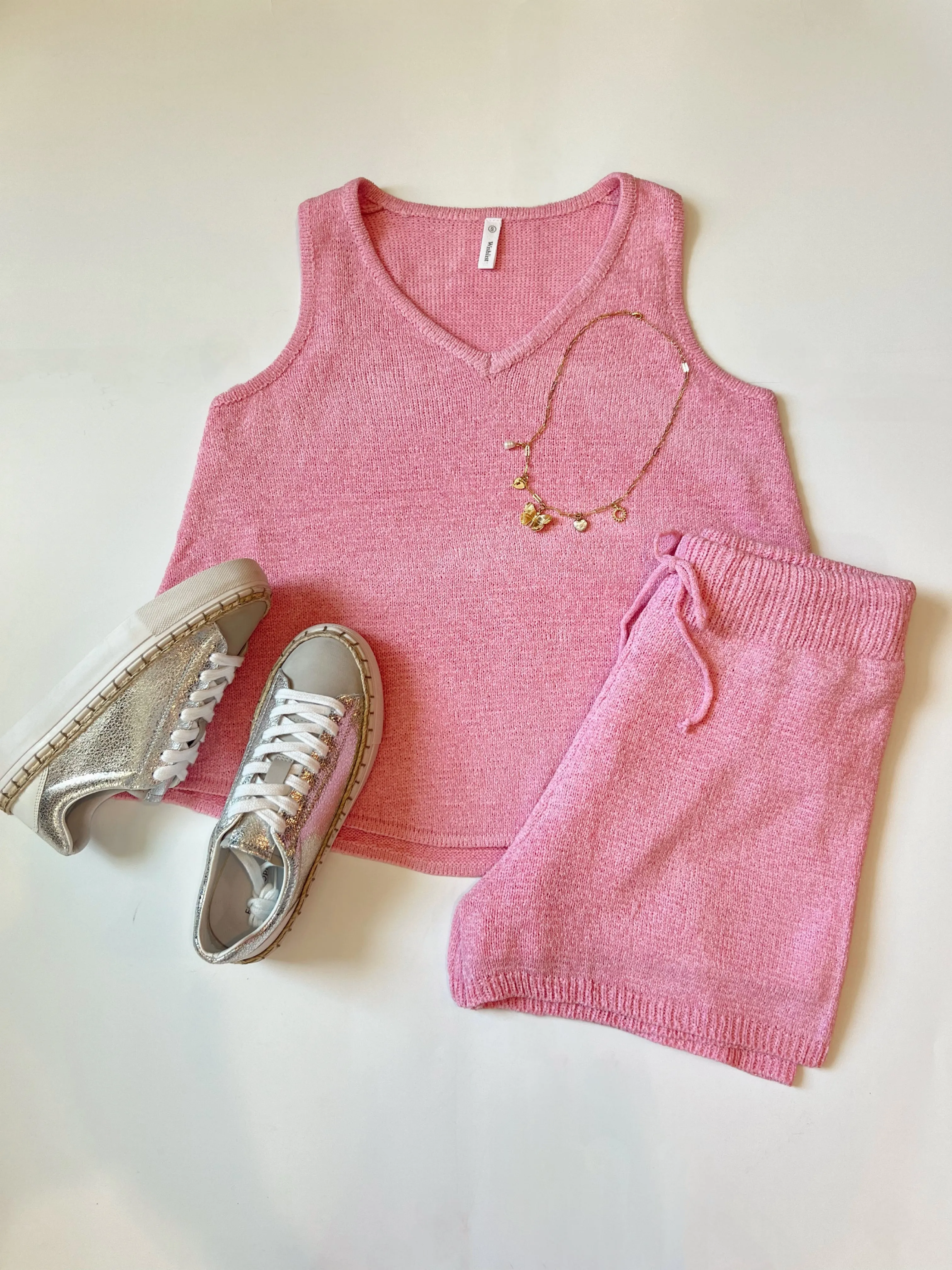 Carmen Strick-Tanktop und Shorts Set - Endverkauf 40% Rabatt im Warenkorb
