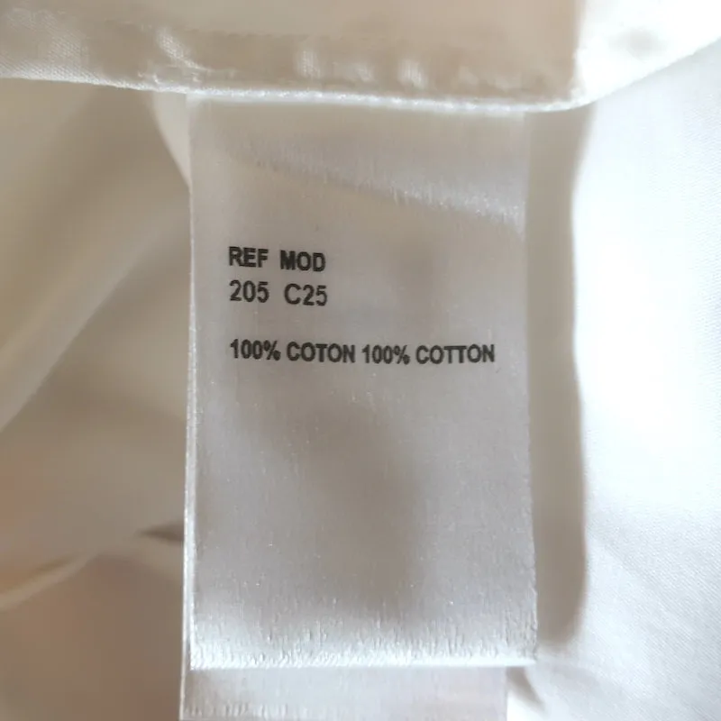 Carven Button-Down-Hemd Weiß Baumwolle Größe 38 Kurzarmbluse
