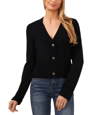 CeCe V-Ausschnitt Crop Cardigan