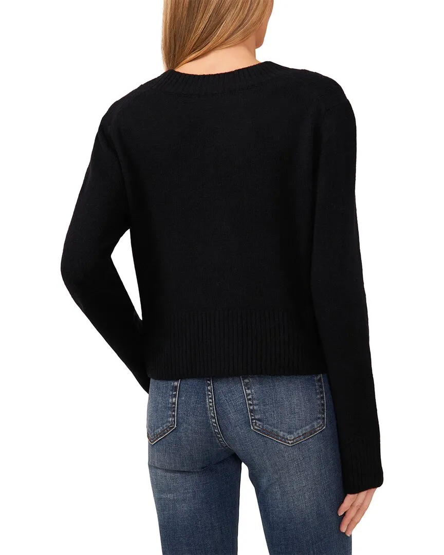 CeCe V-Ausschnitt Crop Cardigan