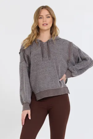 Schokoladensirup Reverse-Fleece-Hoodie