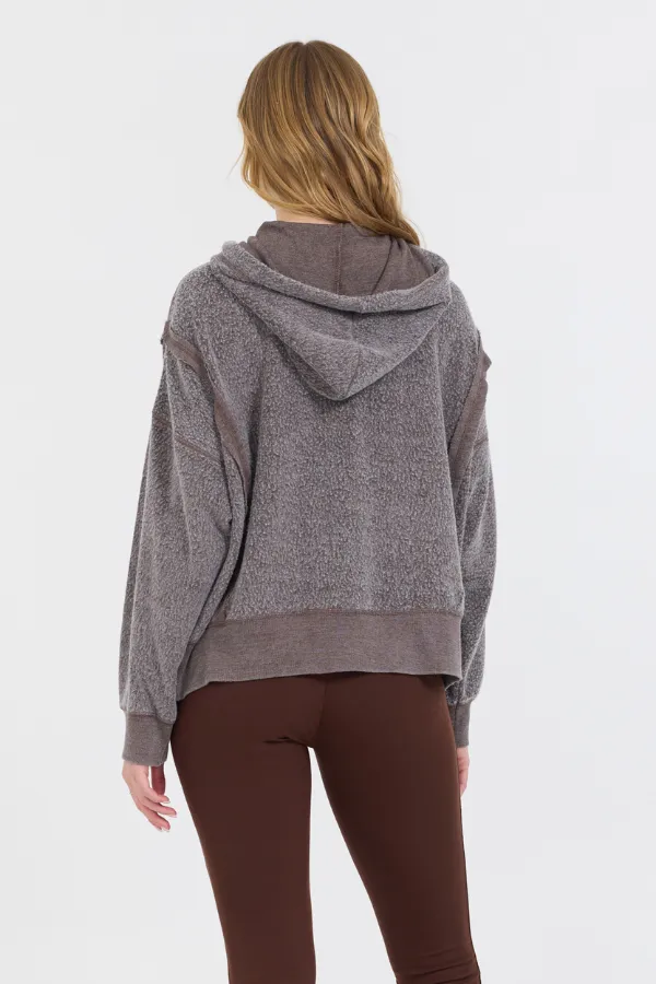 Schokoladensirup Reverse-Fleece-Hoodie