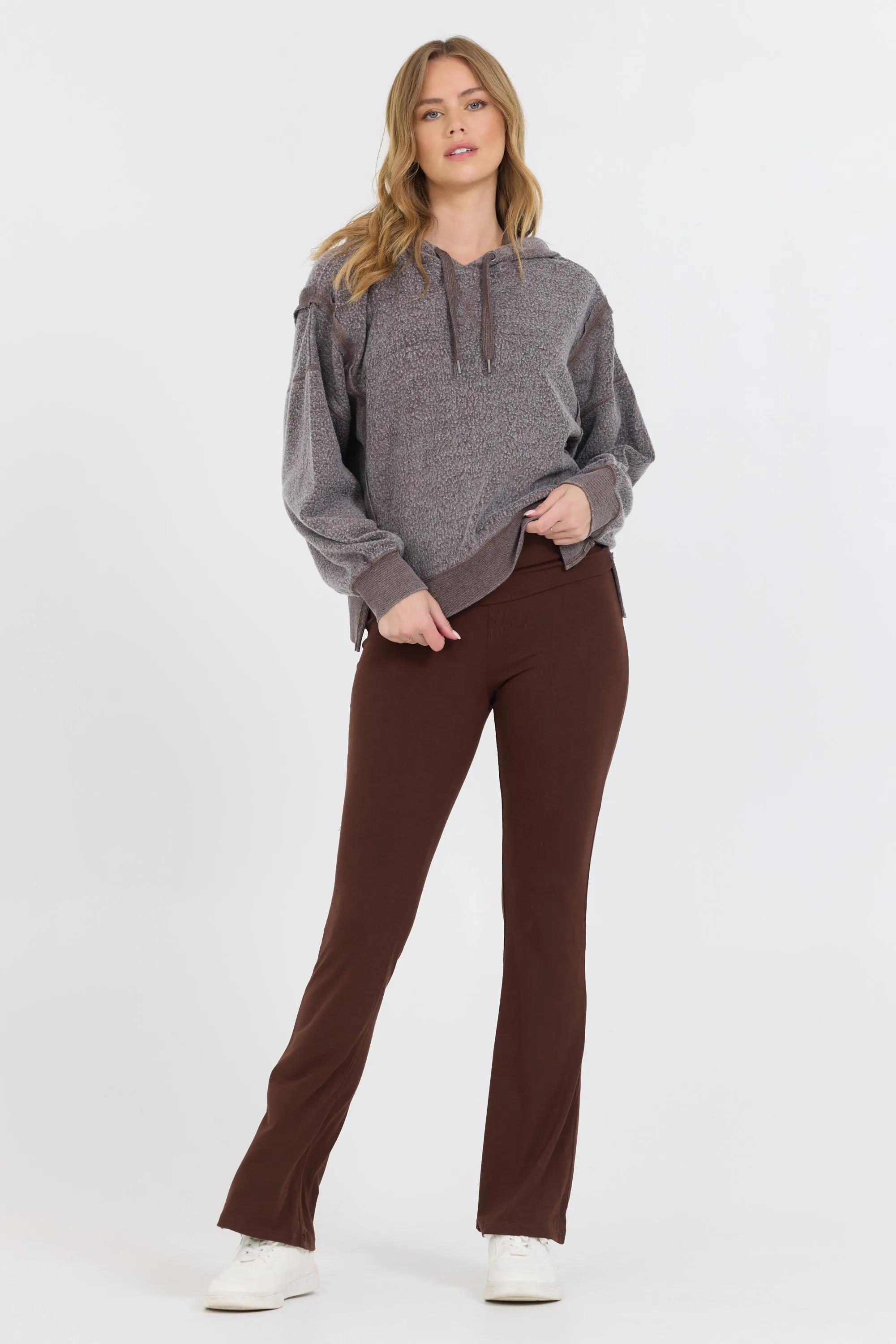 Schokoladensirup Reverse-Fleece-Hoodie