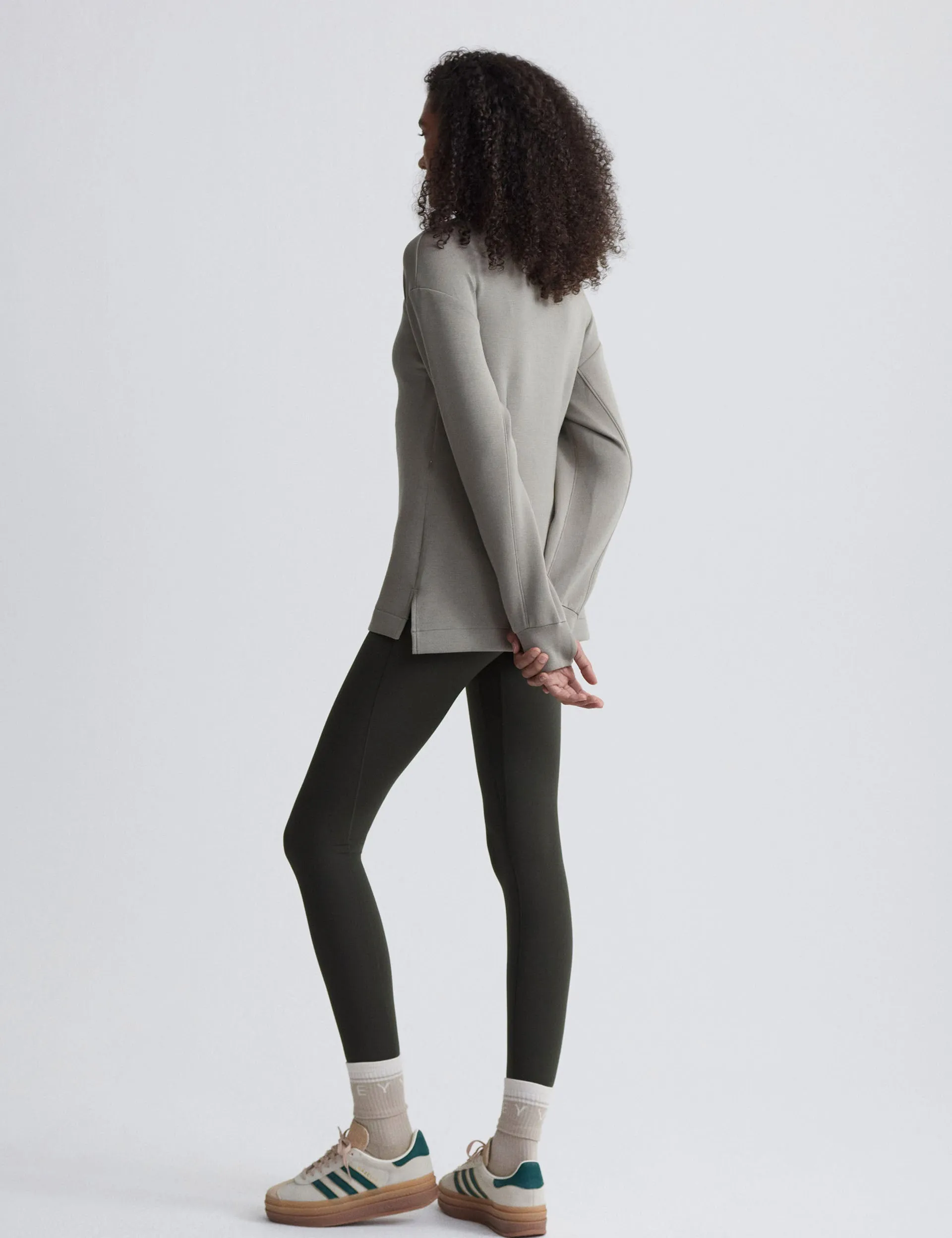 Cleo Half-Zip Midlayer - Gravitätsgrün