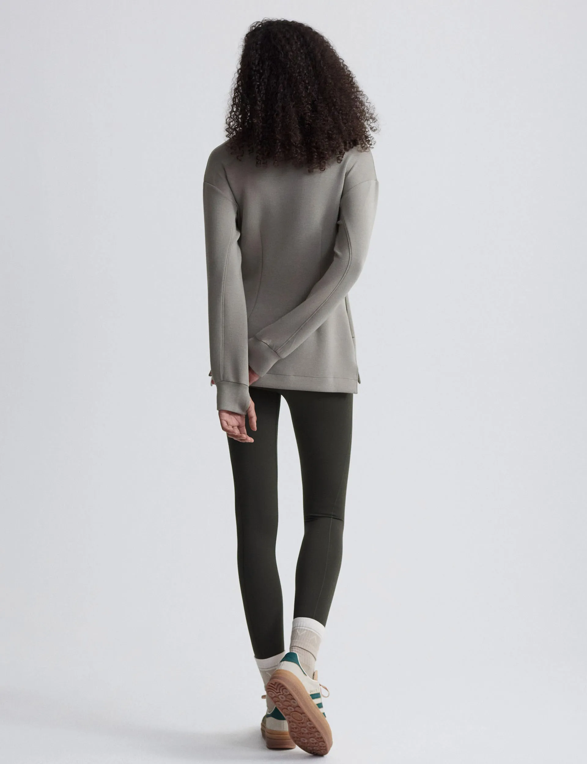 Cleo Half-Zip Midlayer - Gravitätsgrün