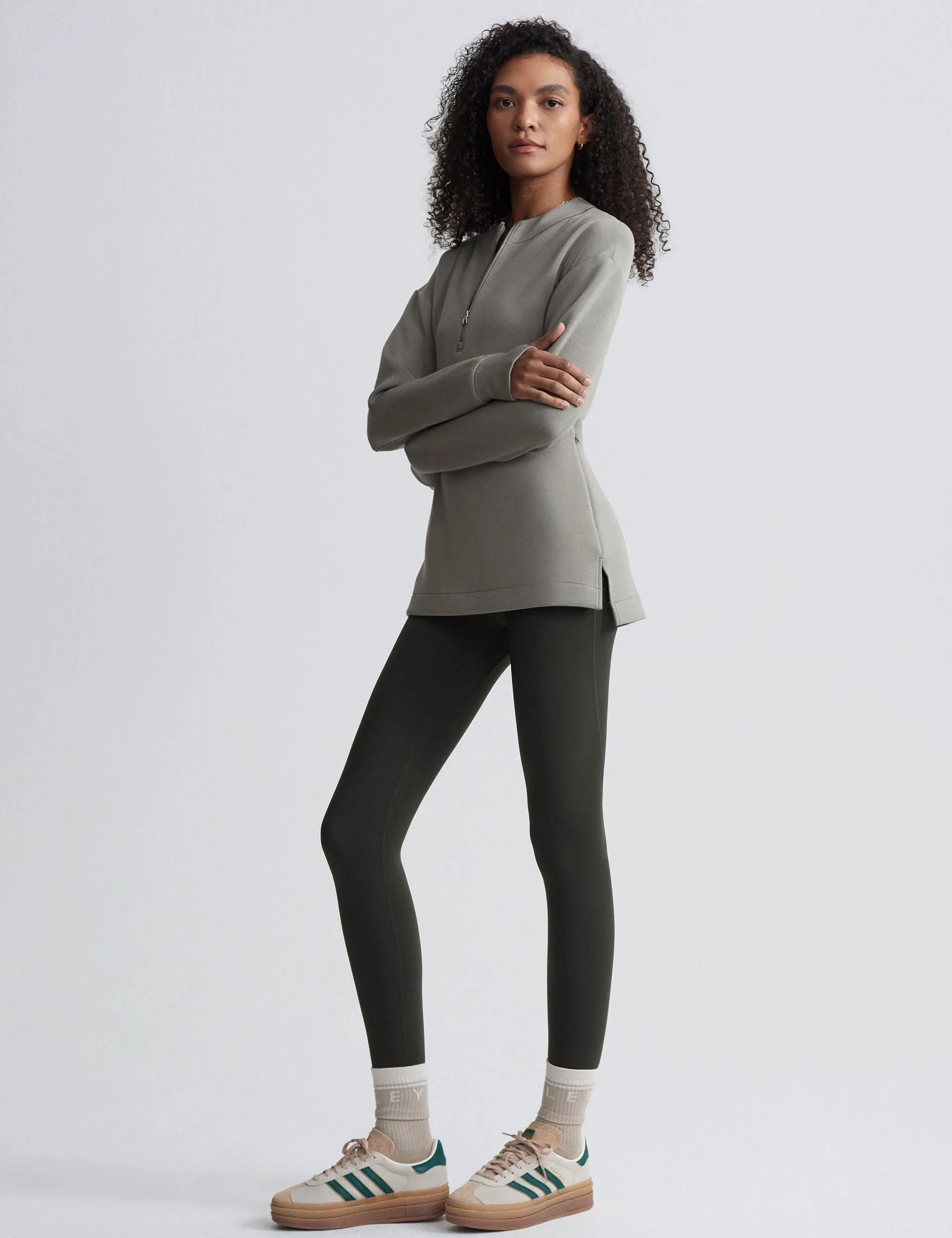 Cleo Half-Zip Midlayer - Gravitätsgrün