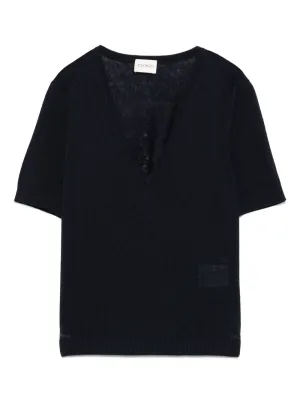 Geschlossene Damen-T-Shirts und Polos blau