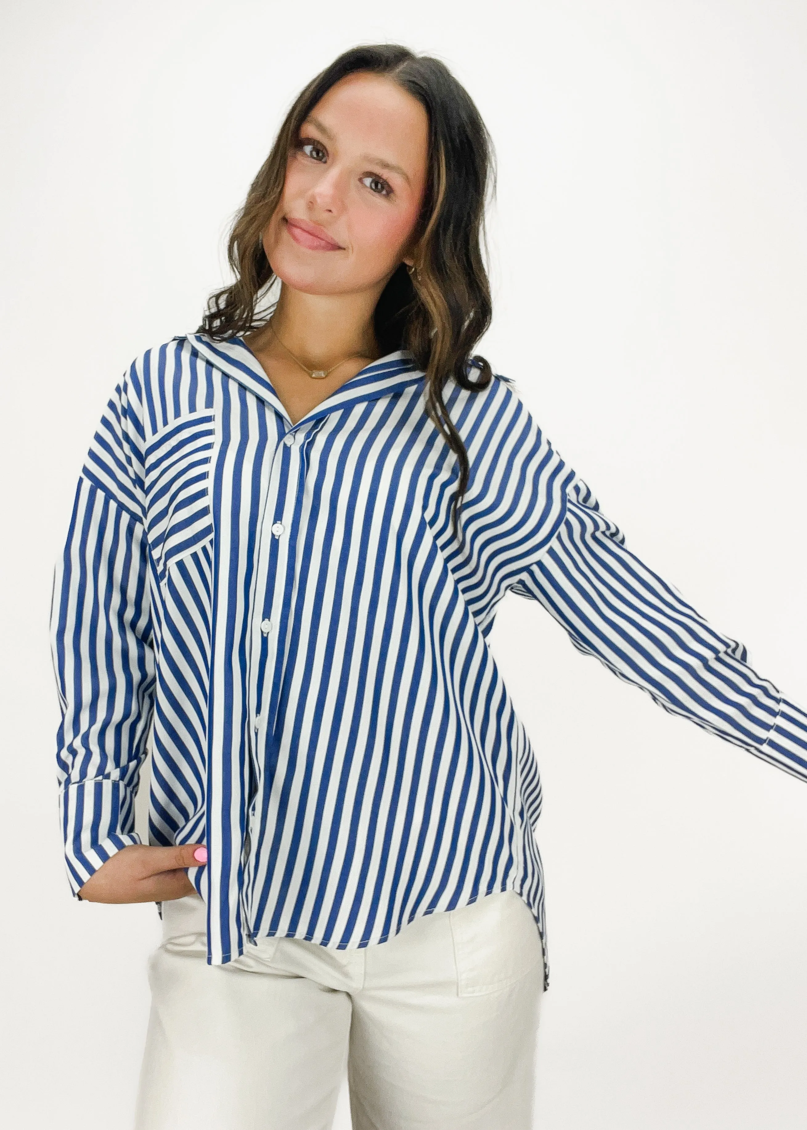 Collins Gestreiftes Button-Down-Hemd