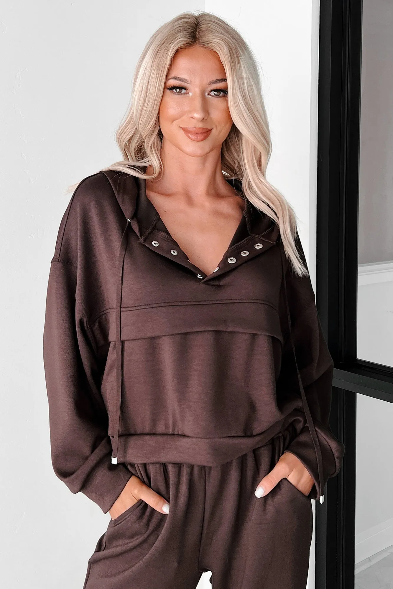 Cool As A Cucumber Kapuzenpullover & Jogginghosen-Set (Schokolade)