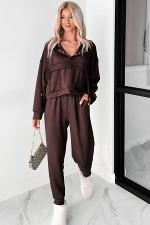 Cool As A Cucumber Kapuzenpullover & Jogginghosen-Set (Schokolade)