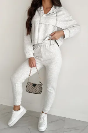 Cool As A Cucumber Kapuzenpullover & Jogginghosen-Set (Elfenbein-Marl)