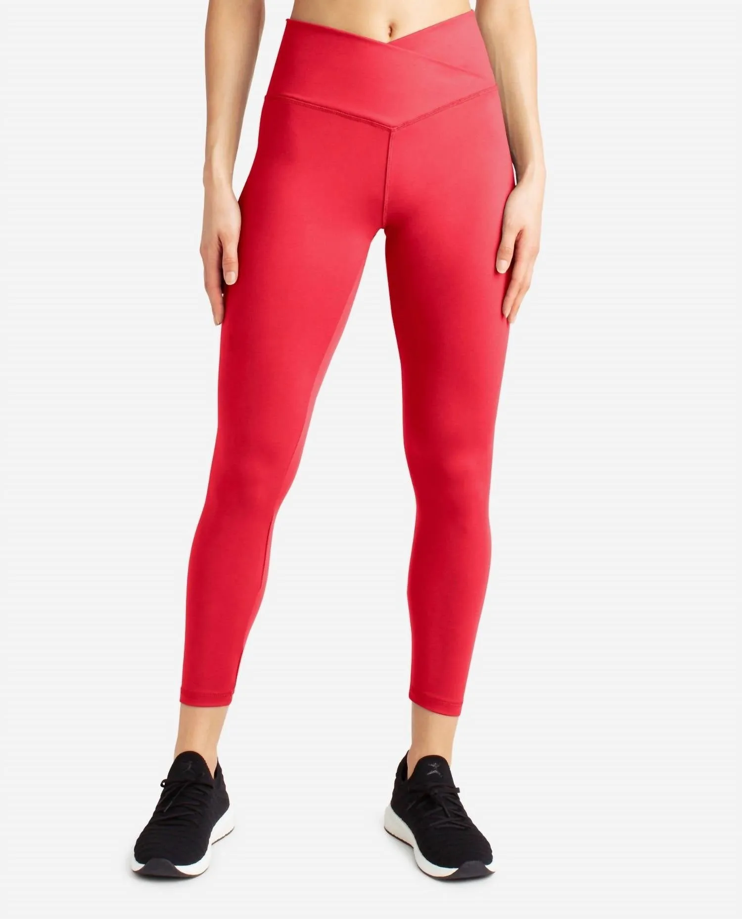 Crossover-Taille 7/8-Leggings in Cayenne
