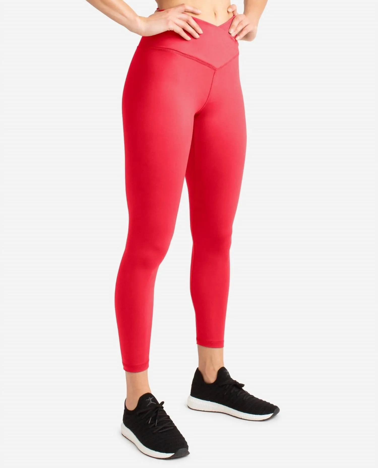 Crossover-Taille 7/8-Leggings in Cayenne