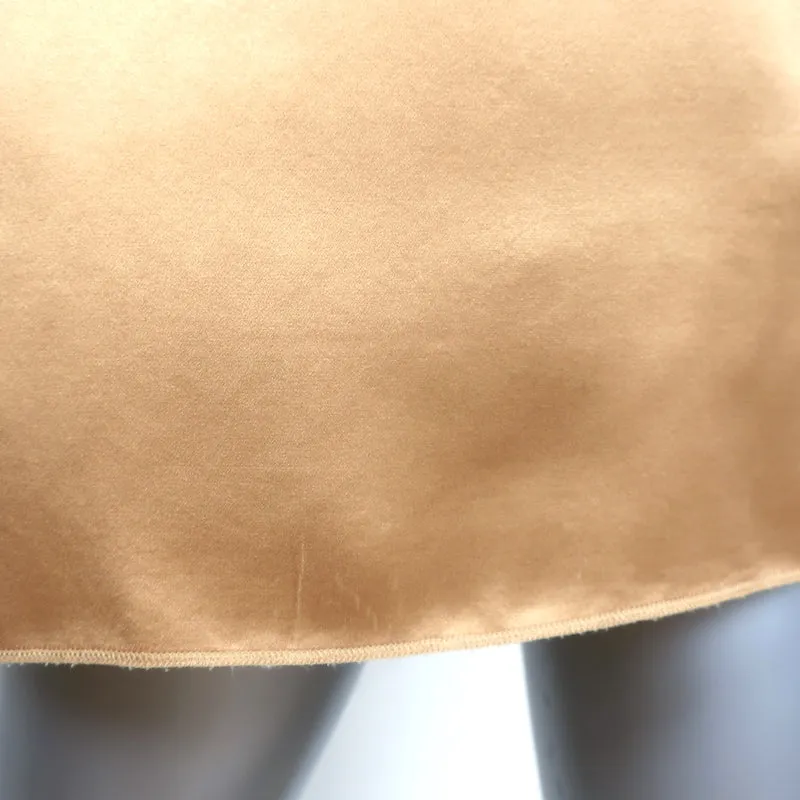 Dolce & Gabbana Tanktop Gold Satin Größe 42 Ärmellose Bluse
