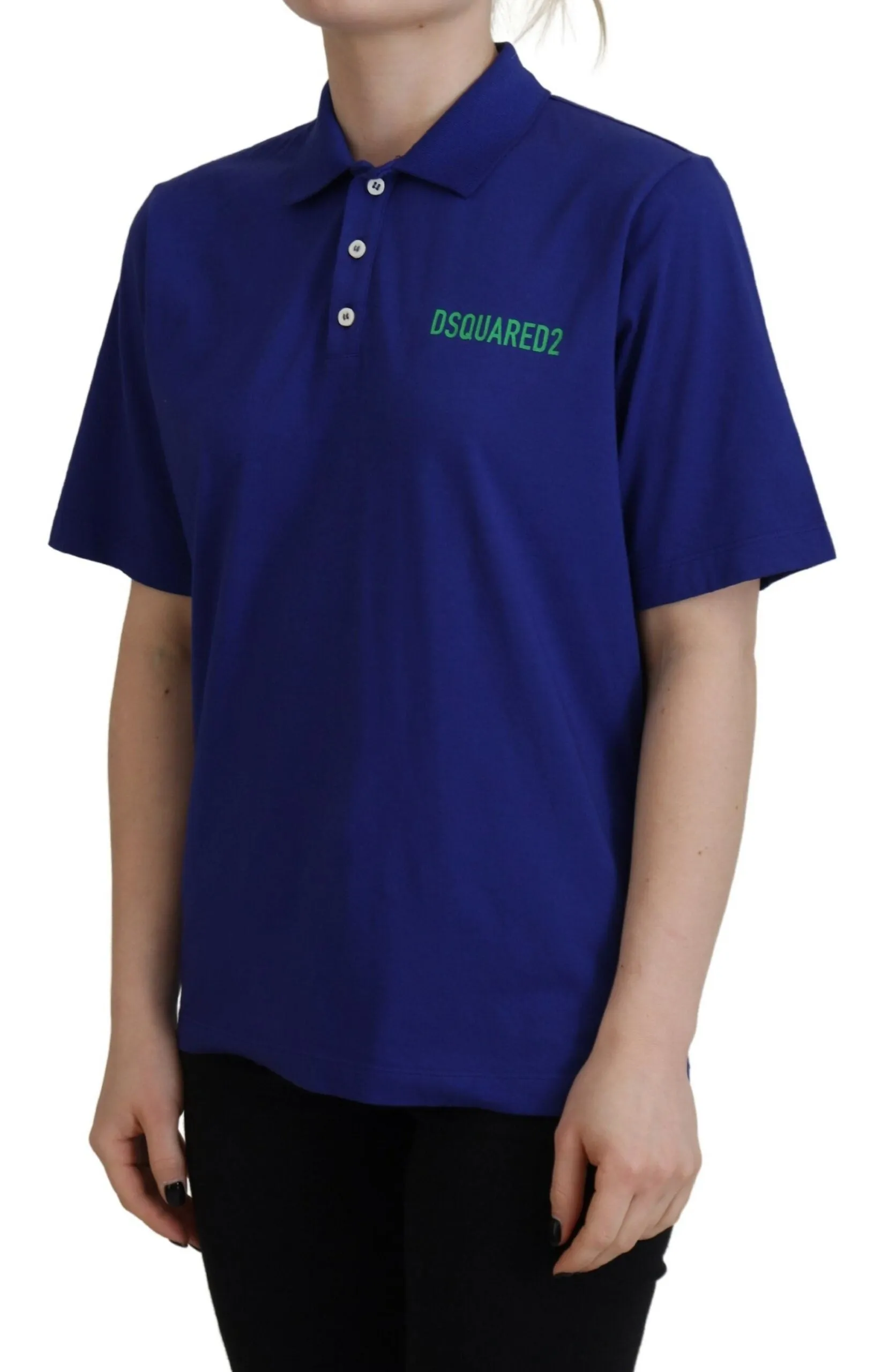 Dsquared² Polo-Shirt mit Kragen und kurzen Ärmeln für Damen (Secondhand)